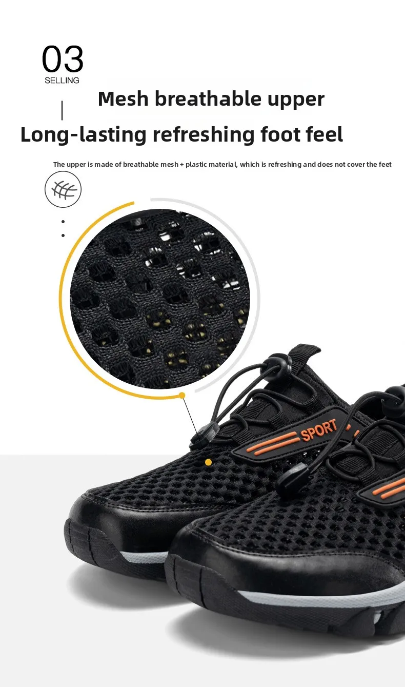 Wide Toe Box Wading Shoes Outdoor Hybrid Water Shoes Breathable Mesh Anti-Slip Outsole for Beach River Hiking Urban Travel
