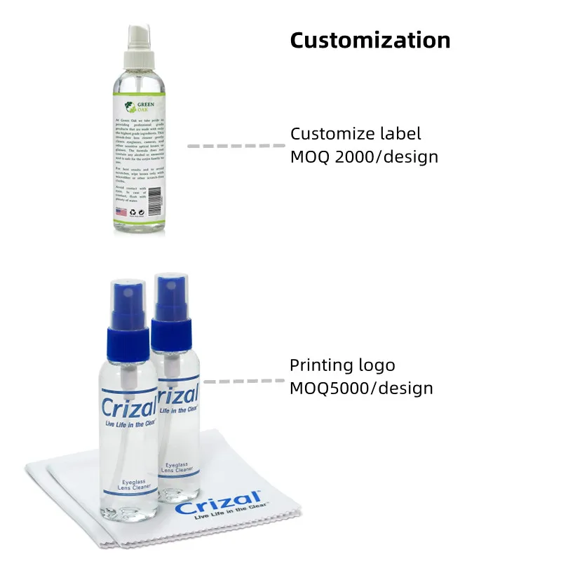Eyeglass Cleaner Spray No Streaks Technology With Microfiber Cleaning