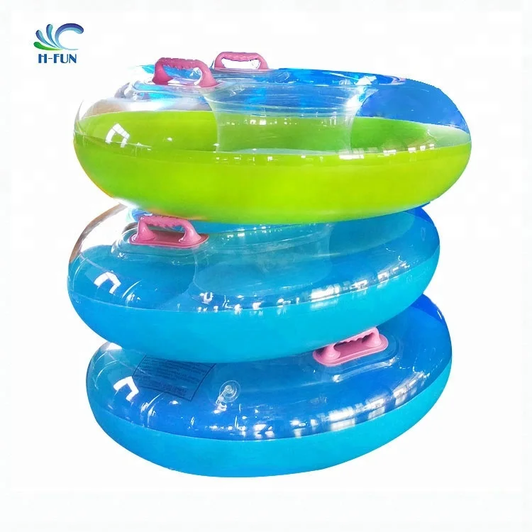 Inflatable Water Park Lazy River Pool Float Transparent clear Single Tube