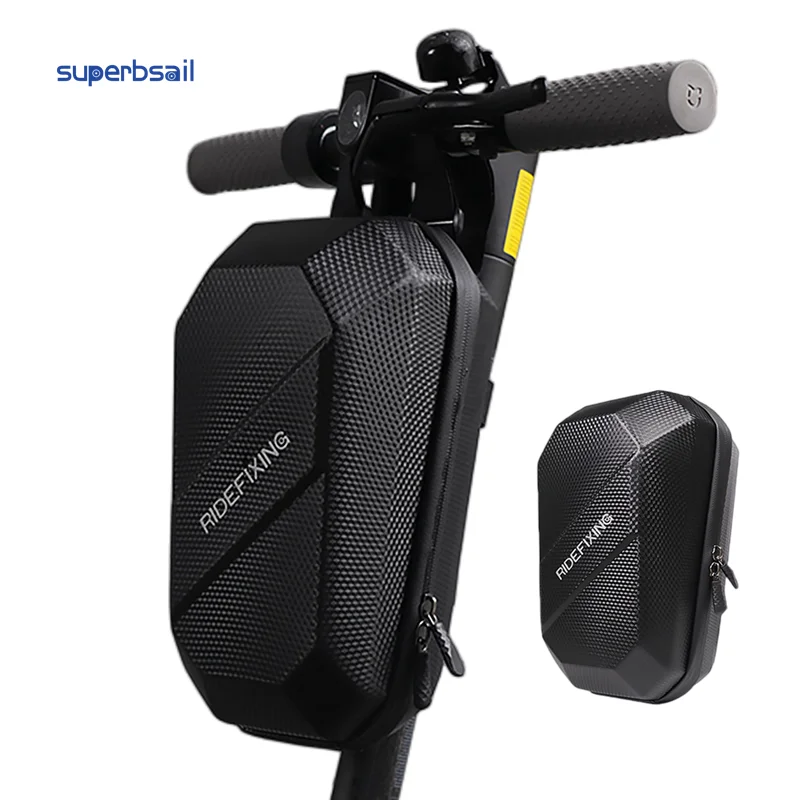 Ridefixing RIDEFIXING 2L Sacoche avant universelle pour scooter électrique Sacoche à coque rigide en EVA Accessoires pour vélo et scooter