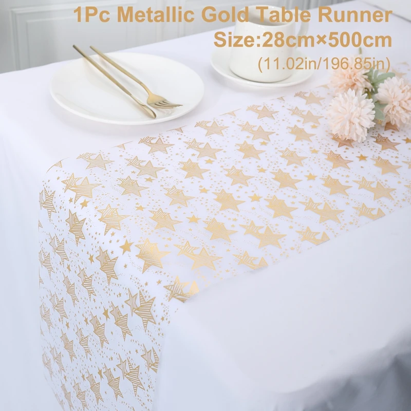 Sparkle Metallic Gold Thin Table Runners Gold/silver Sequin Glitter