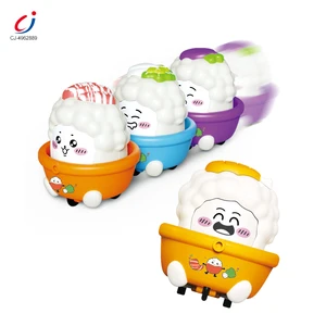 Chengji Magnetic Rice Ball Press Car Toy Small Convoy Press to Go Car Toys for Toddlers