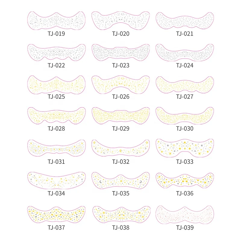 Custom Temporary Face Tattoo Sticker Waterproof Silver Gold Star Butterfly Sprinkles Glitter Freckles Lasting Patches