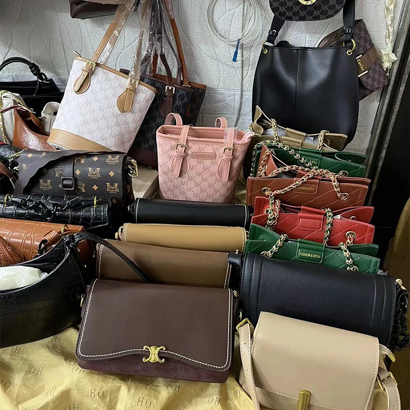 Liquidation Clearance Wholesale Stock Handbag Sets Factory Promotion