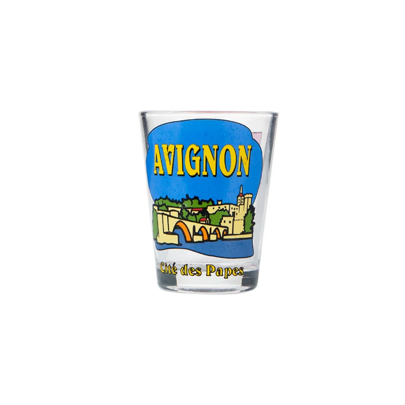 Design 35ml 1oz Set 50ml Wholesale Frosted Souvenir logo Sublimation Tequila Bulk Custom Glass Shot Glasses