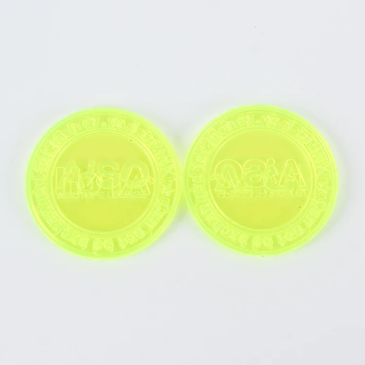 Plastic Token Big 	 Customisable Plastic Tokens Plastic White Token