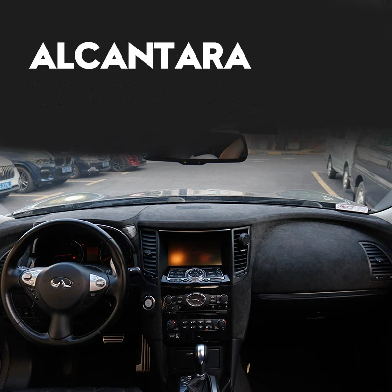 Dashboard Cover in Alcantara for Infiniti FX35 QX70 Cushion Pad Carpets Car Accessories Modify Interior Kits
