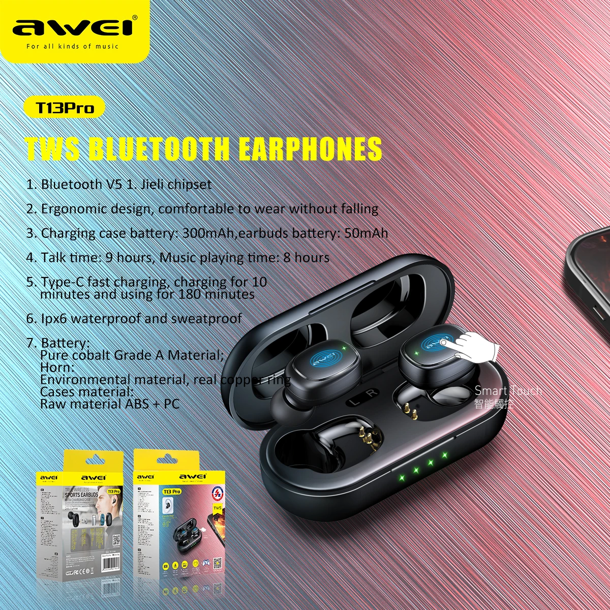 Awei discount t13 earbuds