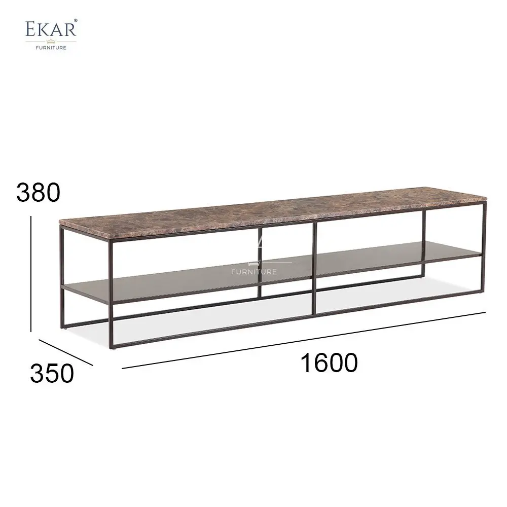 product modern style deep mocha sandblasted sofa back console high carbon steel frame for living room hotel decoration-70