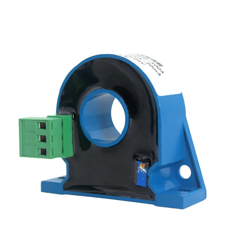 DC Current Sensing Switch 0-50A/0-100A 4-20ma Perforated DC Ampere Switch Din DC Current Sensor Induction Switch Hall Sensor
