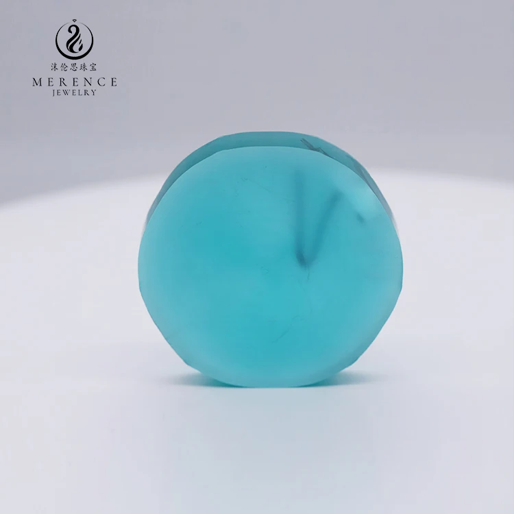 Merence Factory Direct Paraiba Color Lab Grown Sapphire Raw Rough Material YAG Stone