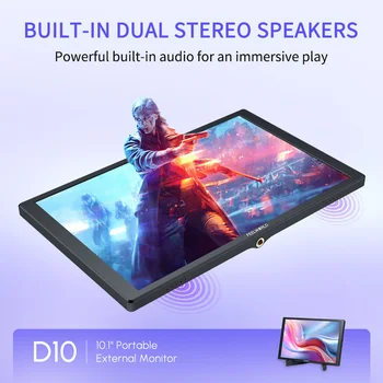 FEELWORLD D10 Gaming Console Portable Screen for Switch, Packaging Customization, Touch Function, Factory Direct detail image