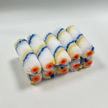 OEM Mini 4 Inch Roller Brush Cover Factory Sales Polyester Material DIY Painting Supports Roller Painting Brush Head China
