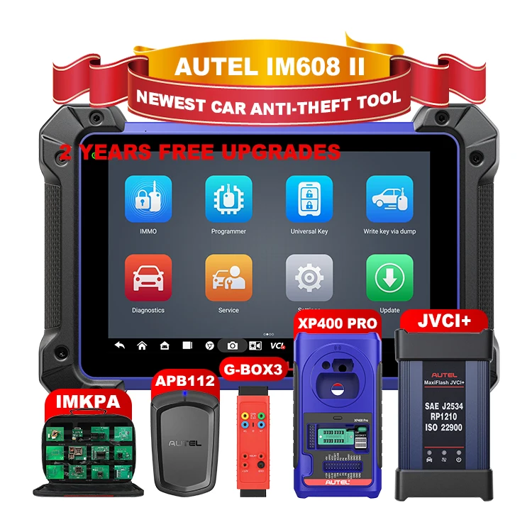 Professional  autel Im608ii  Im608 2 Im608pro 608 Obd 2 Locksmith Tools Key Fob Programmer Diagnostic Automotive Scanner