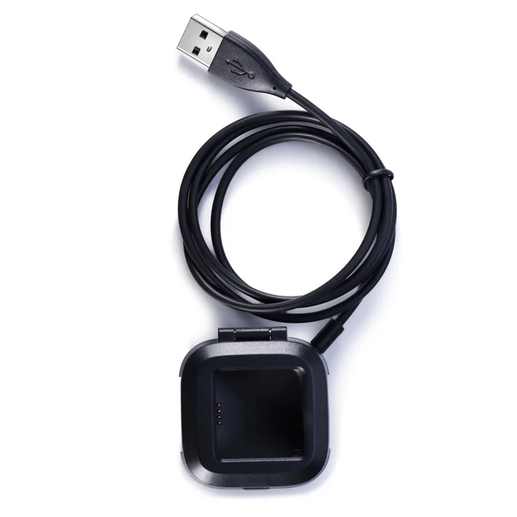 Charging Dock Stand with USB Fast Charging Cable Cord for Fitbit Versa 2 Smart Watch Charger