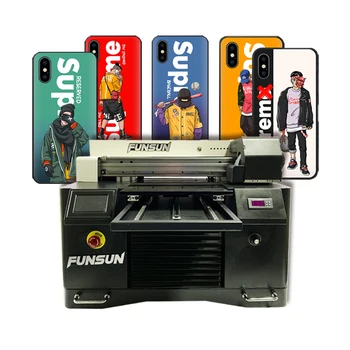 UV Printer Available In All Sizes Funsun 1440dpi dx8 head phone case wood a3 led uv flatbed printer