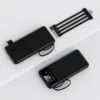 Black with built-in cable