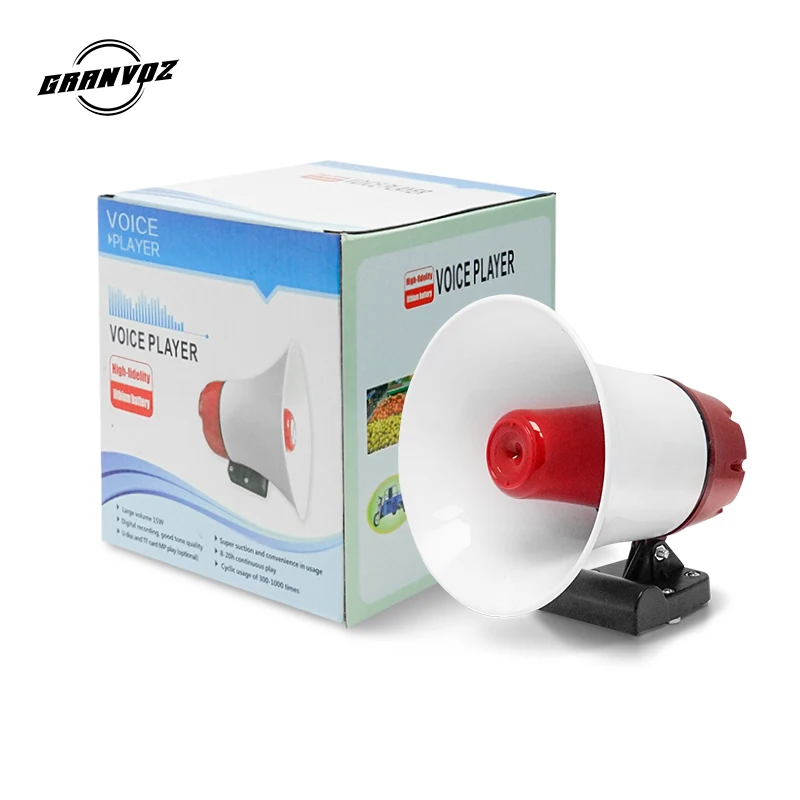 15W Portable Power Rechargeable Megaphone for Car Truck Speaker