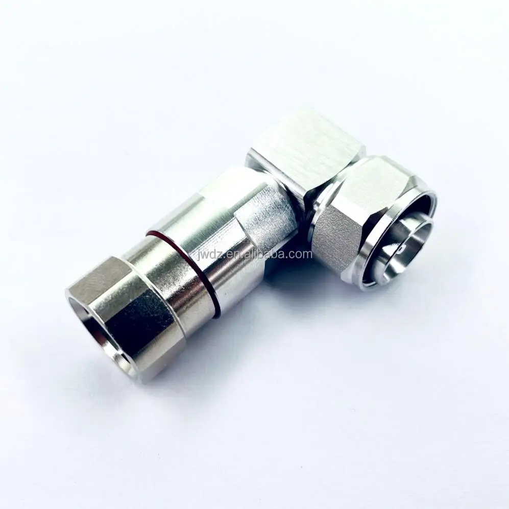 Coaxial 4.3/10 male Right Angle Connector For 1/2 feeder Cable