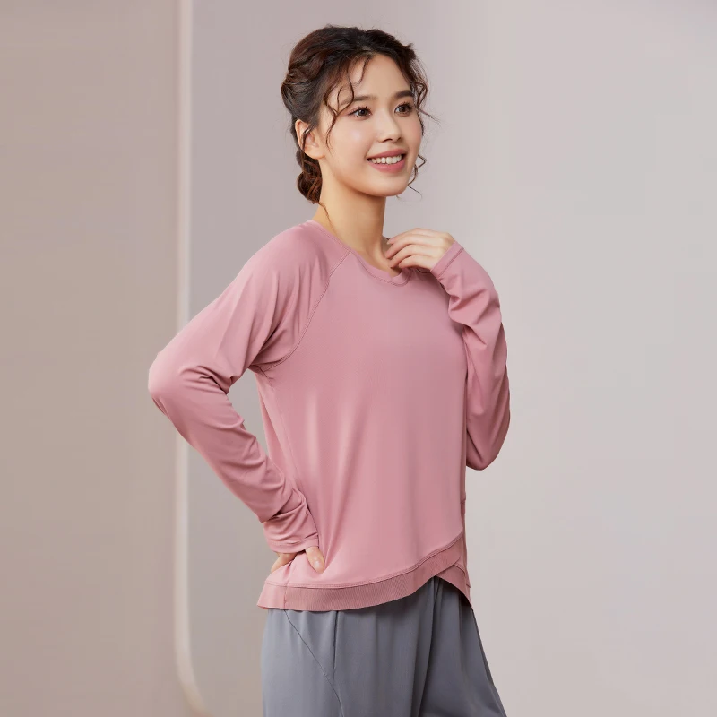 loose sport casual yoga shirt solid