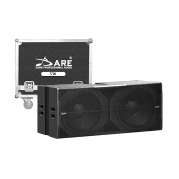 Professional Stage Music Sound Equipment Full Set Dual 18-Inch Passive Subwoofer Pro Sound System with Power Amplifier