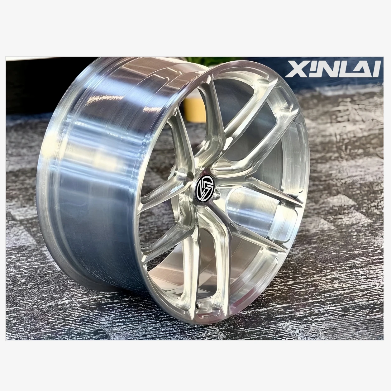 XINLAI Hot Sale 1 Piece Deep Concave Forged Brushed Polished 5x120 5x112 5x114.3 18 19 20 21 22 Inch Wheel for Racing Car Wheel - Image 1