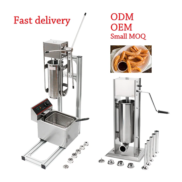 5L Heavy Duty Manual Churros Machine Latin Fruit Donuts Maker Machine  Stainless