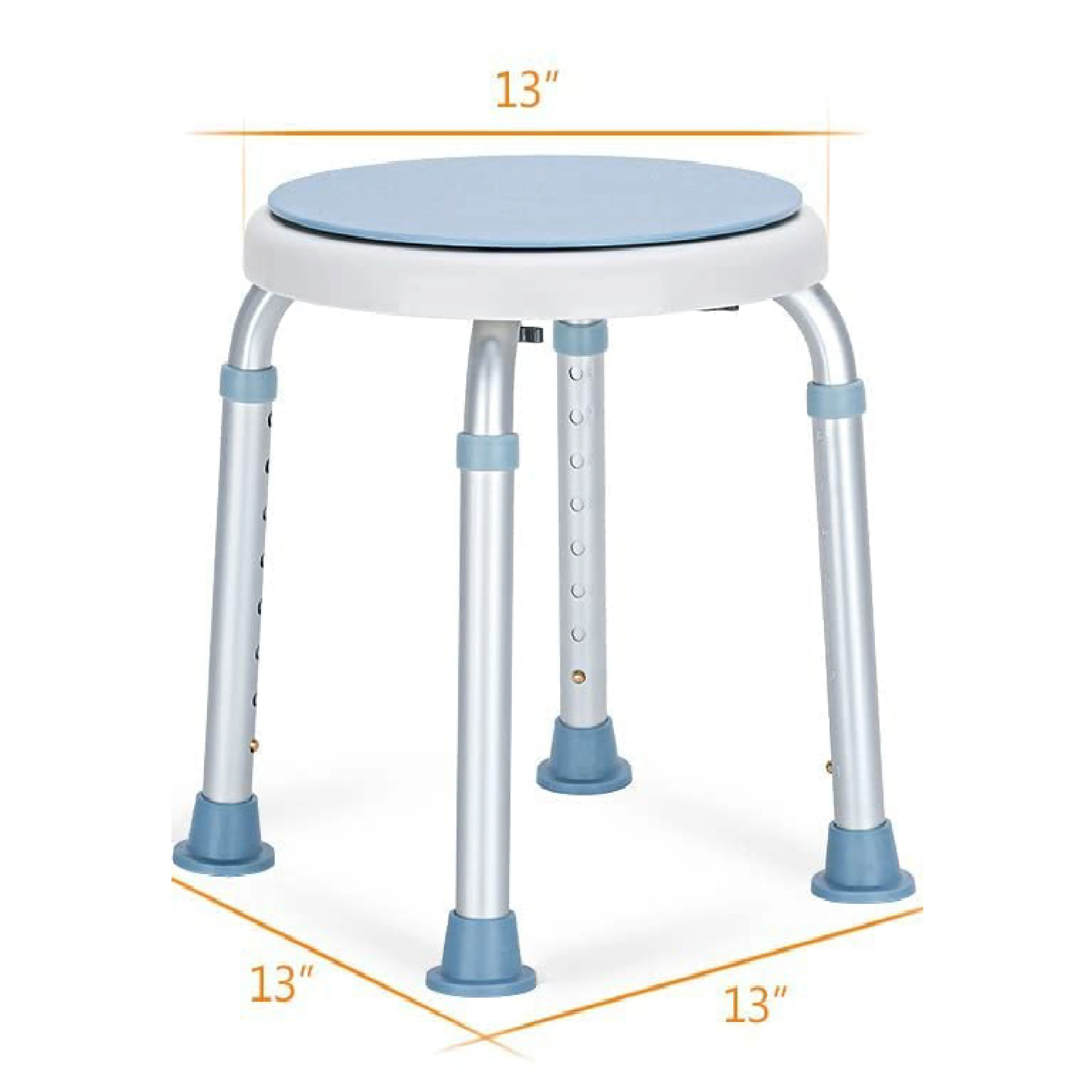 Swivel Shower Stool Shower Chair Class Durable Shower Bench For Elderly And Disabled Aid Care