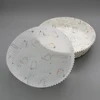printed round white
