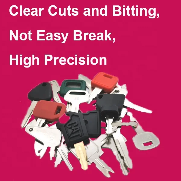 Caterpillar Keys Cat Heavy Equipment Ignition Dozer Excavator Skidsteer Key-in C - Foto 2