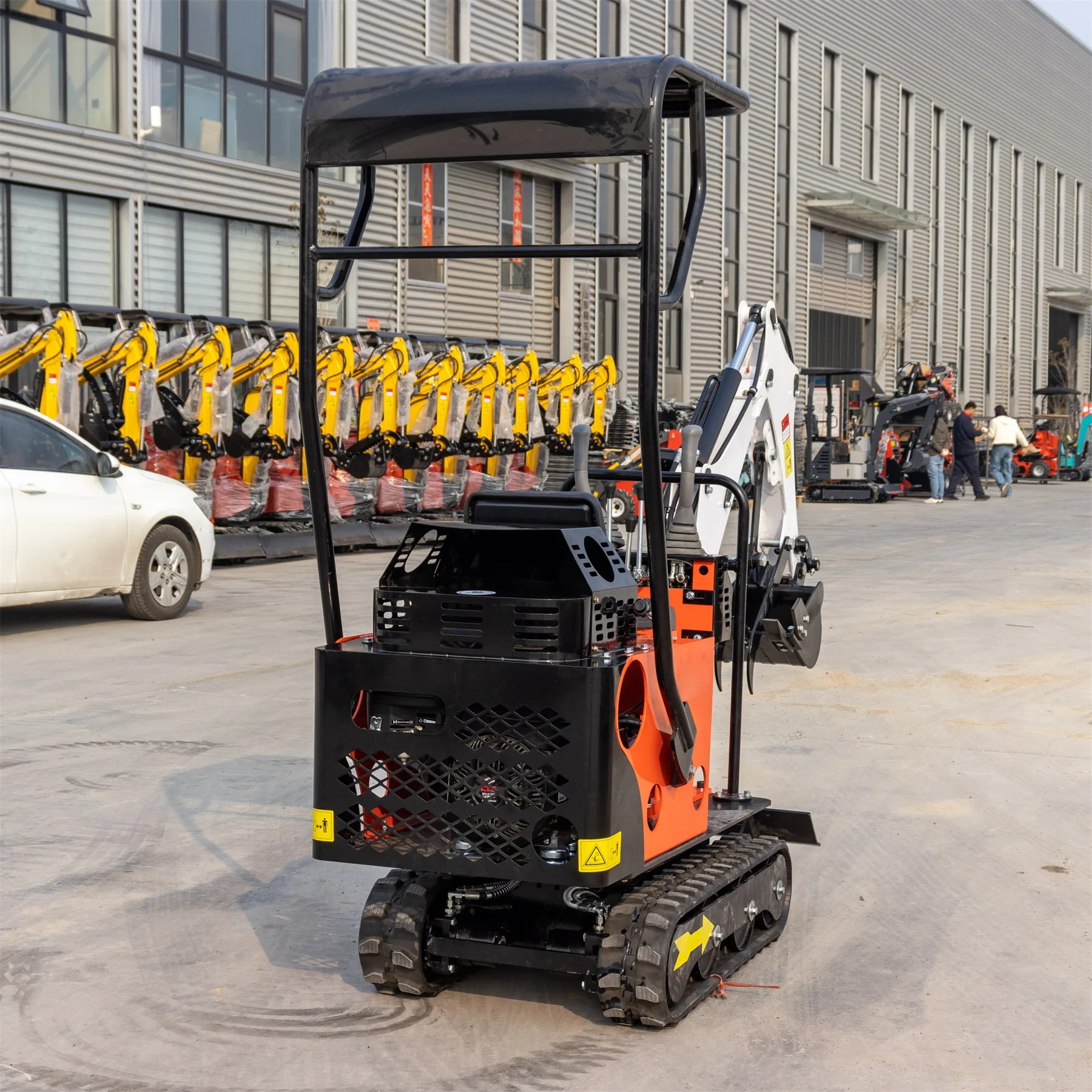 HT08 Mini digger excavator Small Crawler Excavator mini excavator with 2 cylinder