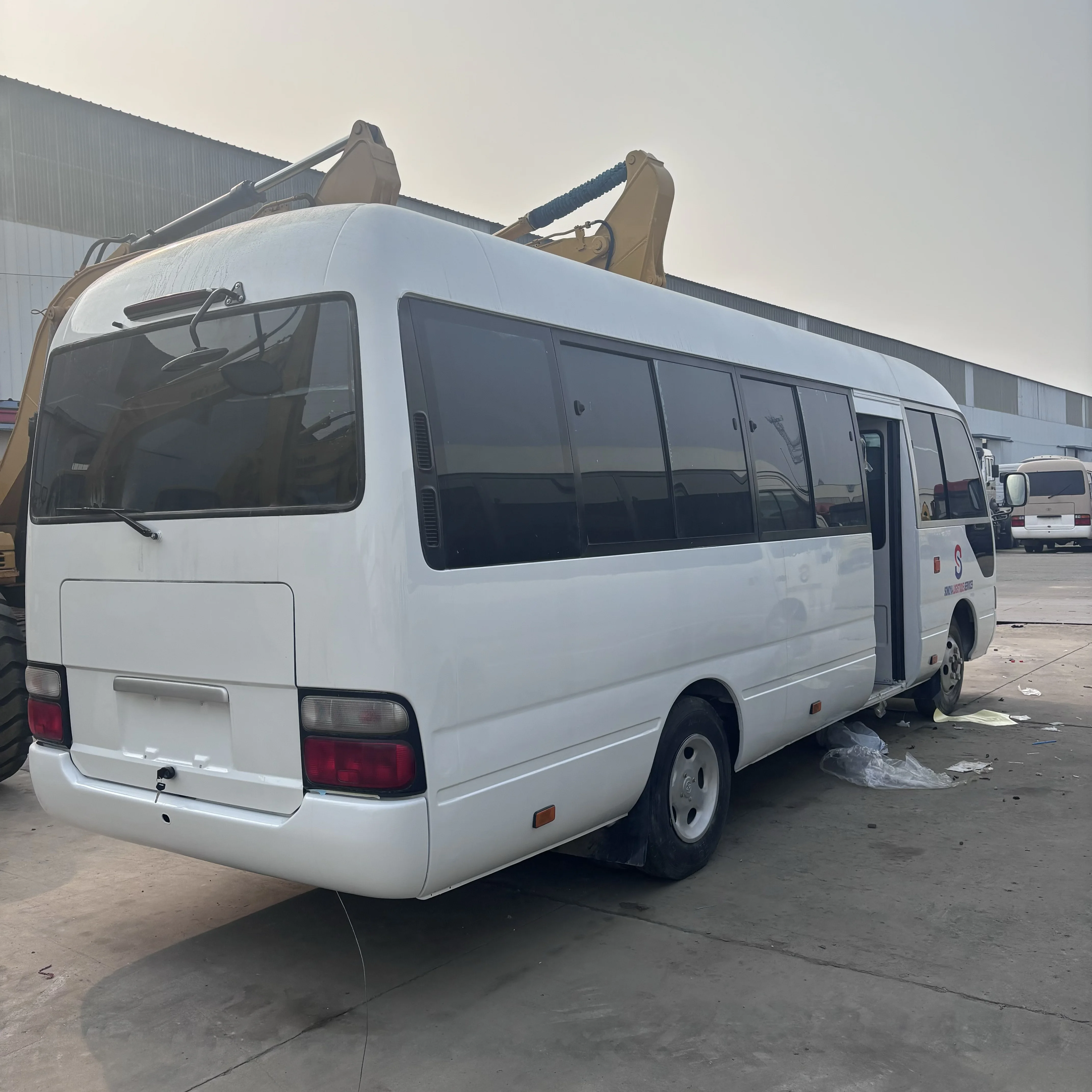 High Quality Used 30 Seats 2019 Toyota coaster Bus with 6 Cylinder 1HZ Engine