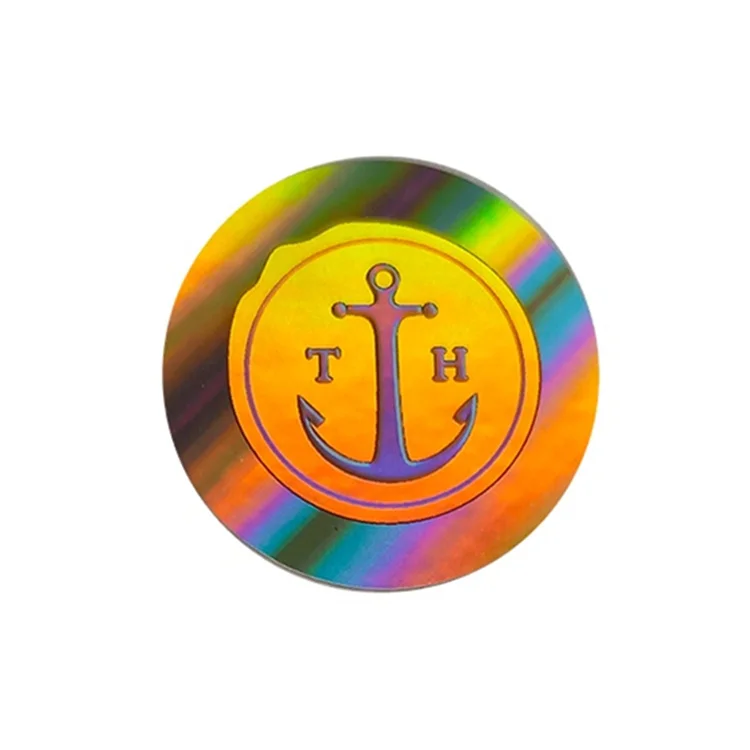 Free Design Authenticity Hologram Sticker Custom Design 3d Hologram Round Sticker