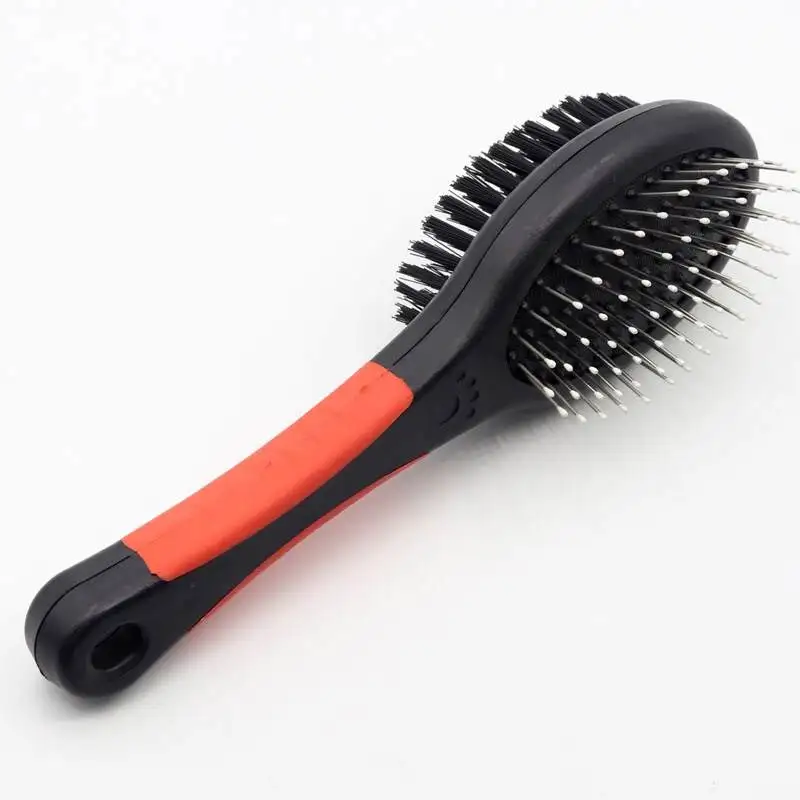 Double Sided Flexible Slicker Brush Removes Loose Hair, Tangles, and Knots  Suitable for Dogs Cats