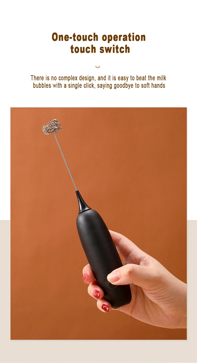 Beeman Battery Electric Milk Frother Handheld Egg Beater Coffee Maker Kitchen Drink Foamer Whisk