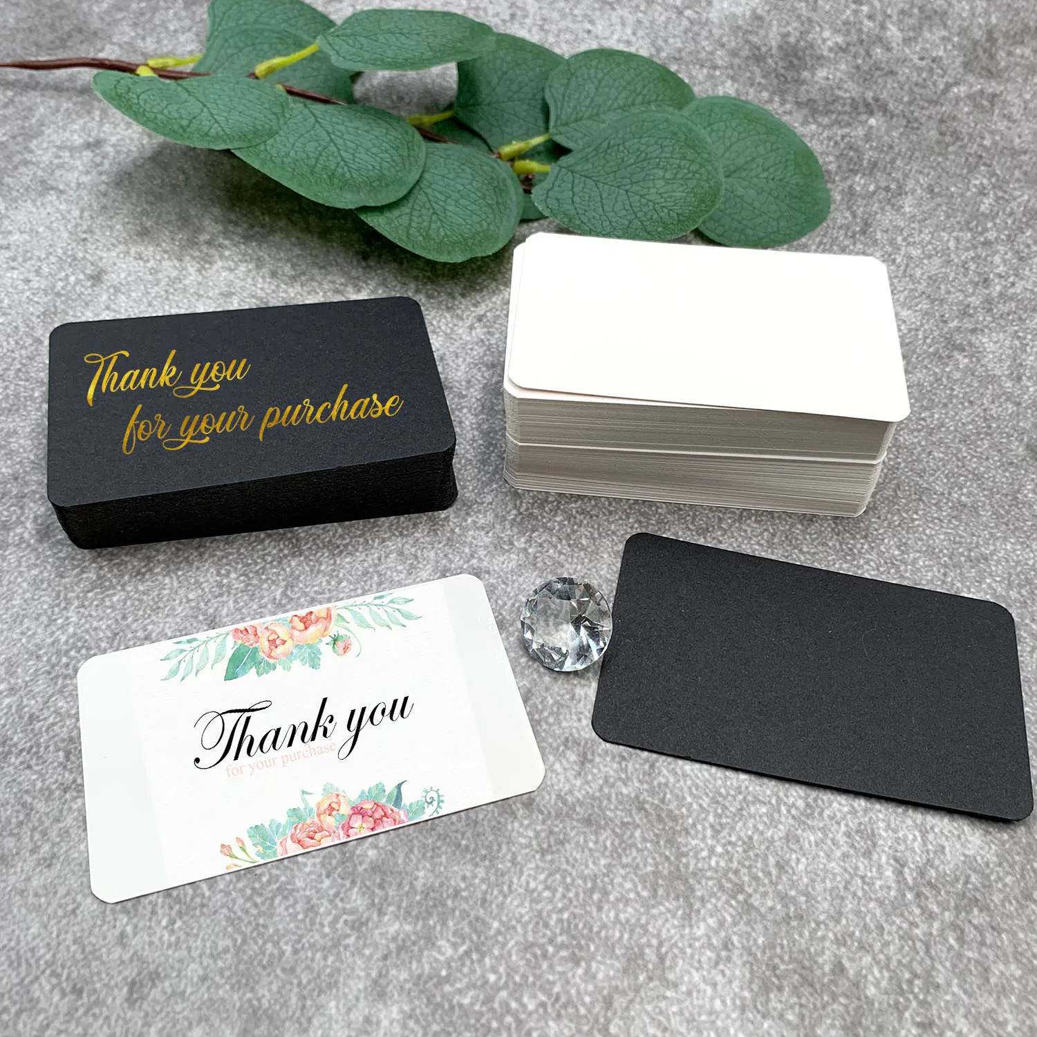 Wholesale Business Thank You Greeting Card Printing logo Gift Card