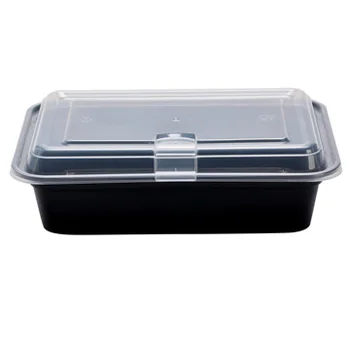 Disposable Food Container with Buckle Ventilated Takeaway Packing Box Thickened Lunch Box with Lid Plastic Fast Food Container