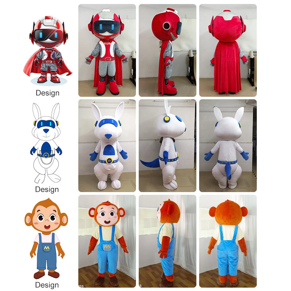 Kinqee High Quality Custom Mascot Inflatable Cartoon Adult Cosplay Festival Halloween Christmas Holiday Character Mascot Costume