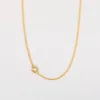 Round pearl chain + loose ring (45+5cm)