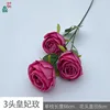 Rose Impériale à 3 têtes ZYJ Rose Rouge
