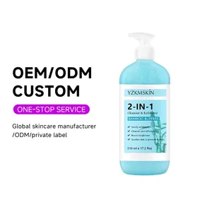 OEM ODM Vitamin C E Facial Cream Lotion Oil Control Moisturizing Cleansing Exfoliator Skin Care 2 in 1 Face Cleanser