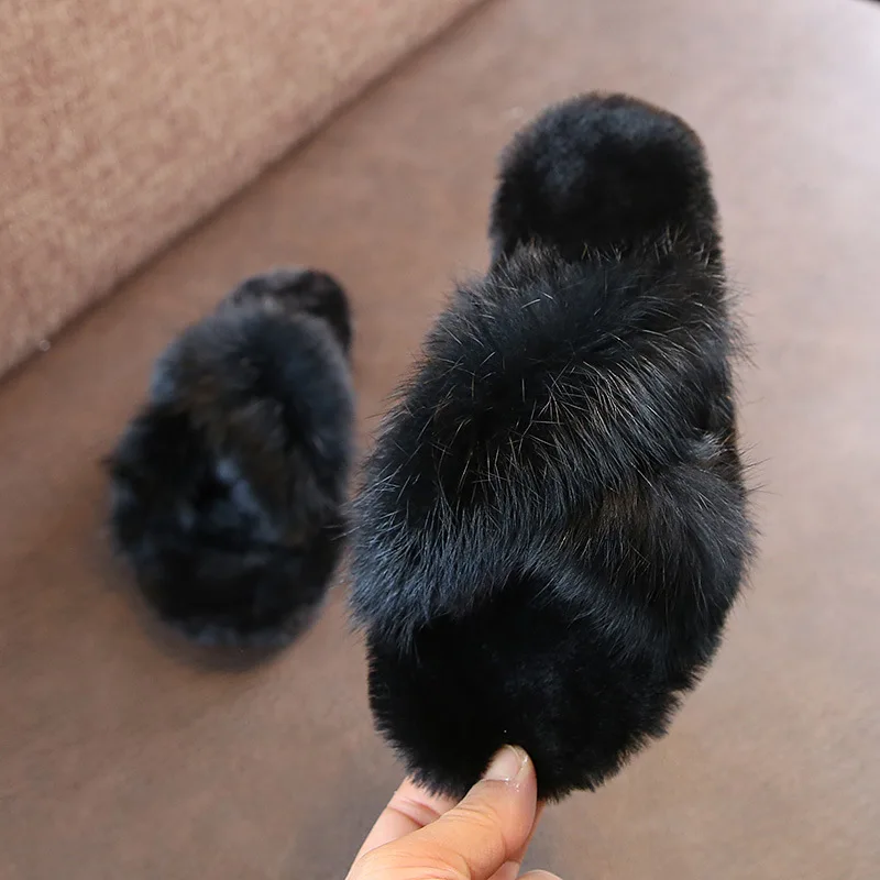 
 Меховые тапочки, Детские сланцы, новейший дизайн, модная обувь для девочек  