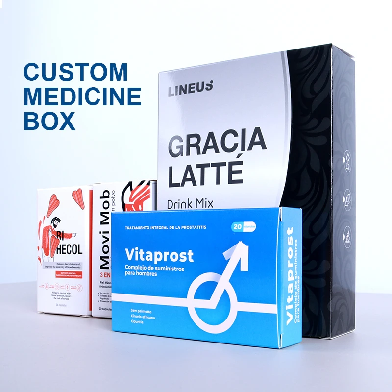 Factory Ultra-low Price Customized Various Pills Ointment Me-dicine Syrup Me-dicine High Quality Printing Paper Packaging Box