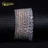 3mm tennis bracelet -- rose gold color