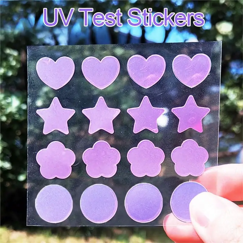 Uv Color Change Spot Sunbathing Skin Sunscreen Sensor Test Detection Uv
