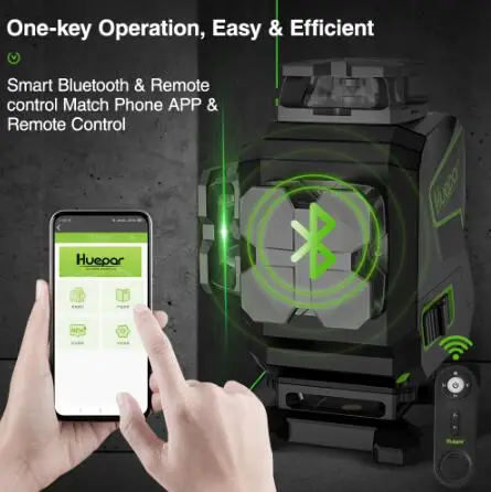 Huepar S04CG Green Laser Levels Tool Vertical Horizontal Line Nivel Self for Outdoor