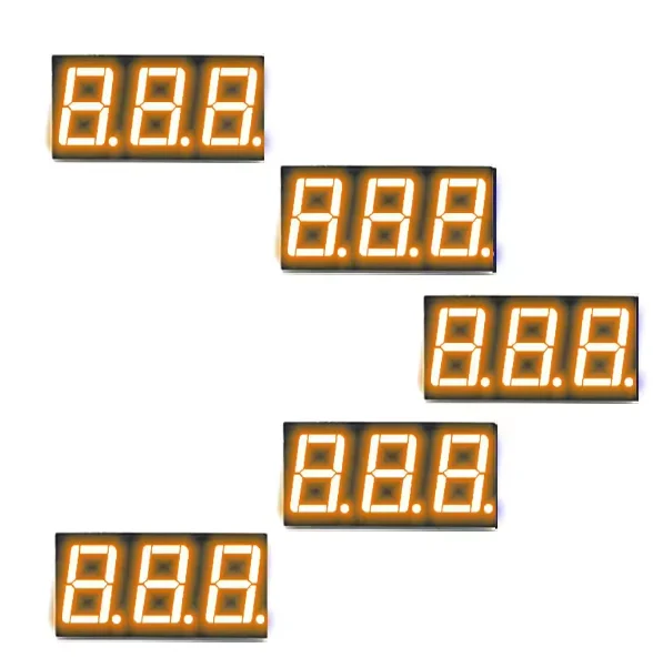 Red 0.54 Inch 14 Segment 5 Digit Led Alphanumeric Clock Display 16 Segment Led
