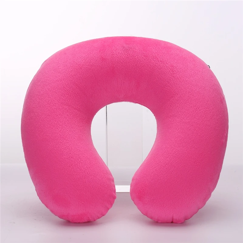 Stock on Hand PVC U Shape Inflatable Travel Neck Pillow