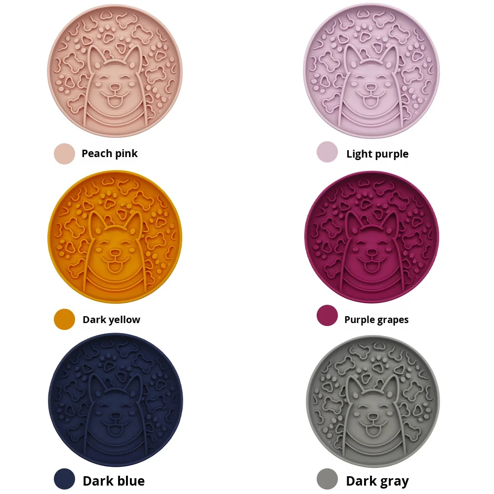 New Anti-Slip Silicone Suction Cup Dog Bowl Slow Food Bite-Resistant and Drop-Resistant Pet Dog Food Utensils supplier