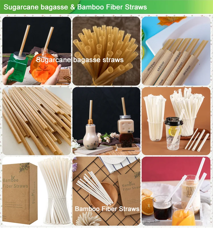 Biodegradable Sugarcane straws